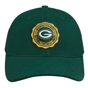 NFL GREEN BAY PACKERS CREST EMBLEM DAD HAT (FOREST GREEN)