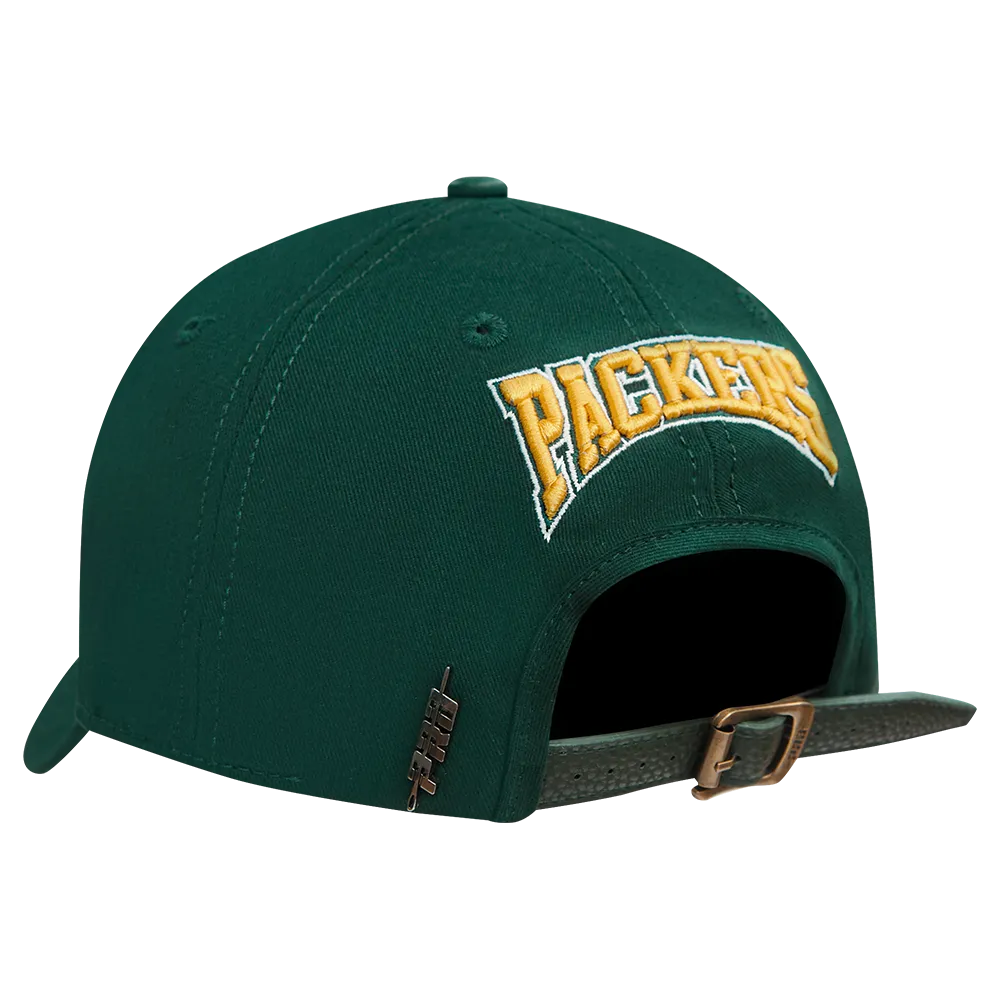 NFL GREEN BAY PACKERS CREST EMBLEM DAD HAT (FOREST GREEN)