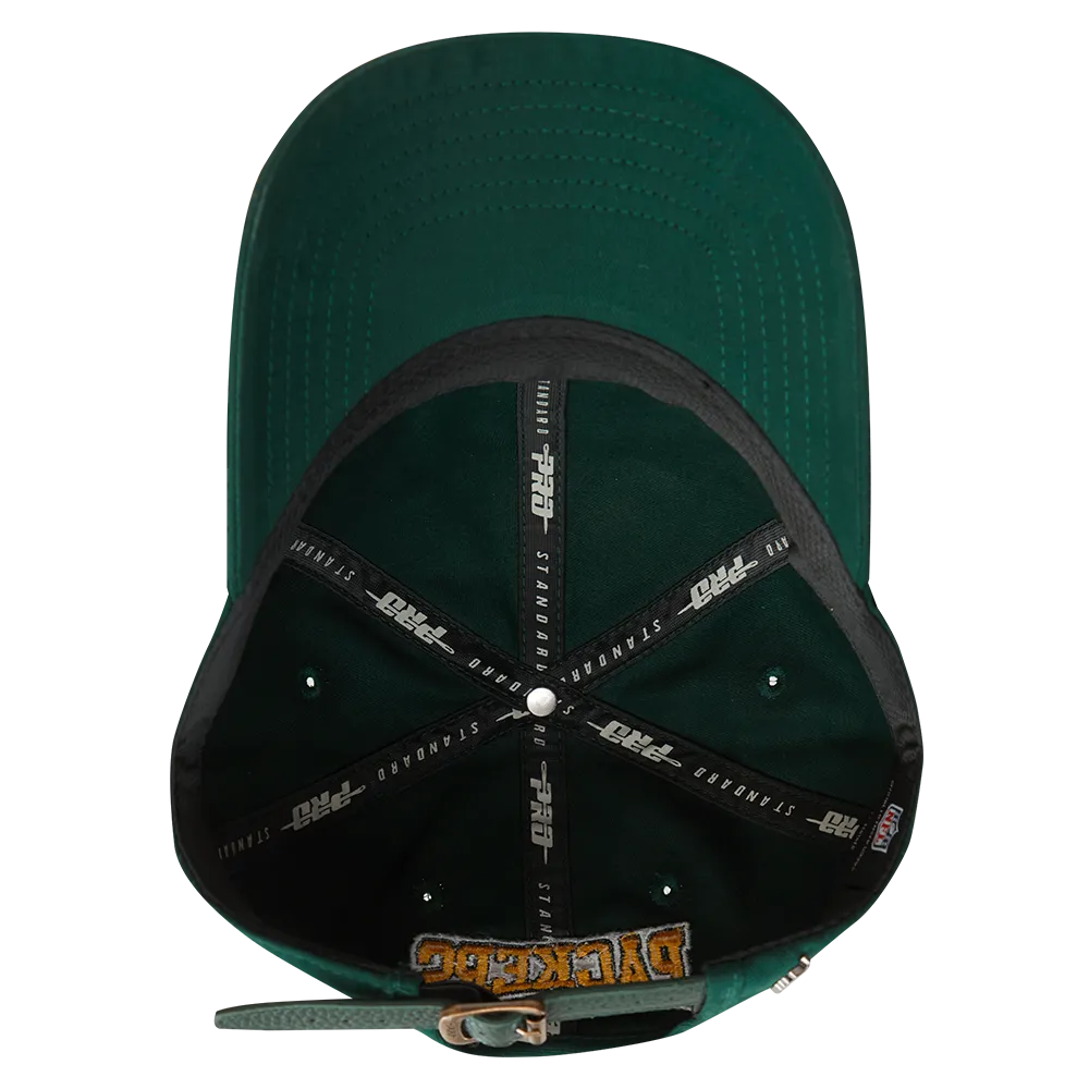 NFL GREEN BAY PACKERS CREST EMBLEM DAD HAT (FOREST GREEN)