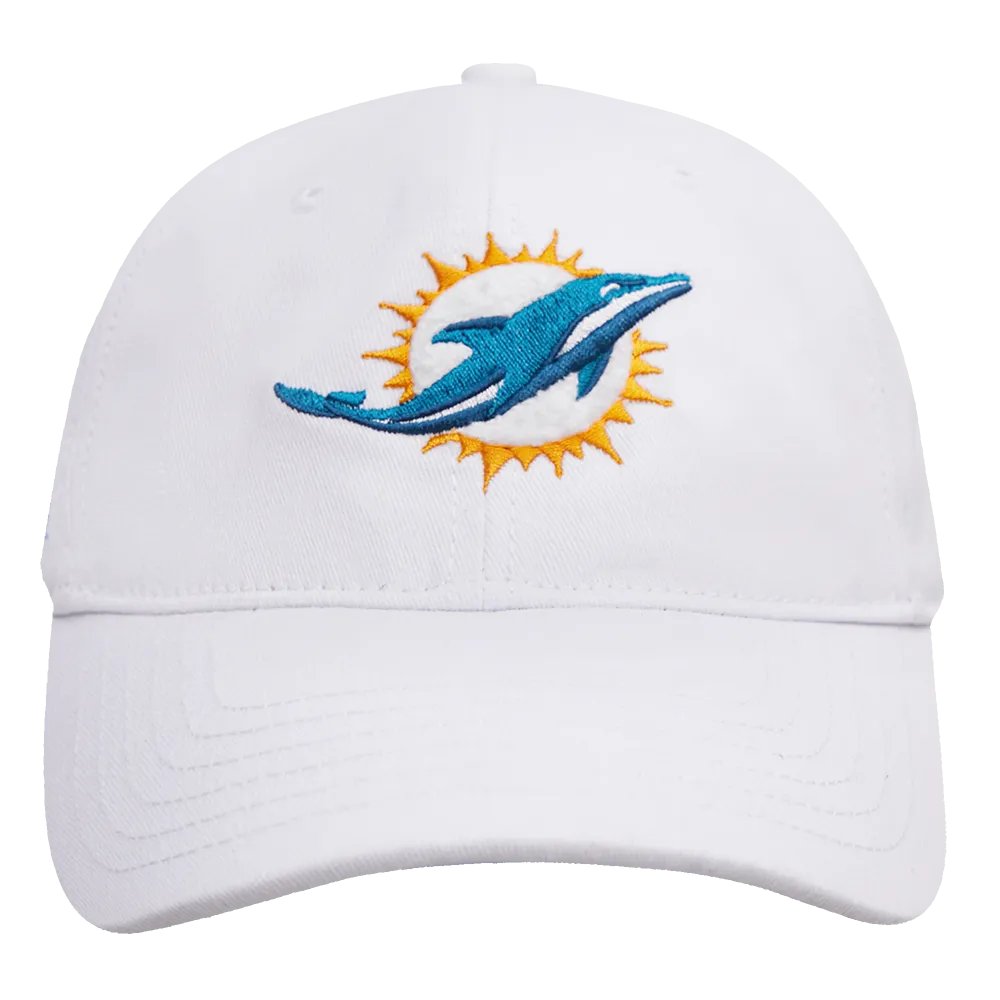 NFL MIAMI DOLPHINS MASHUP UNISEX DAD HAT (WHITE)