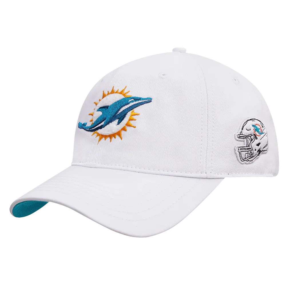 NFL MIAMI DOLPHINS MASHUP UNISEX DAD HAT (WHITE)