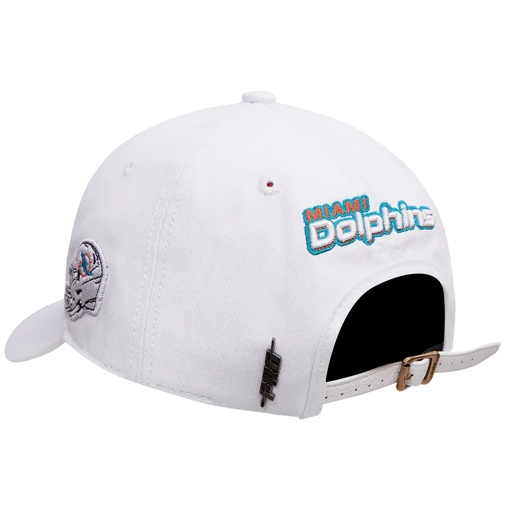 NFL MIAMI DOLPHINS MASHUP UNISEX DAD HAT (WHITE)