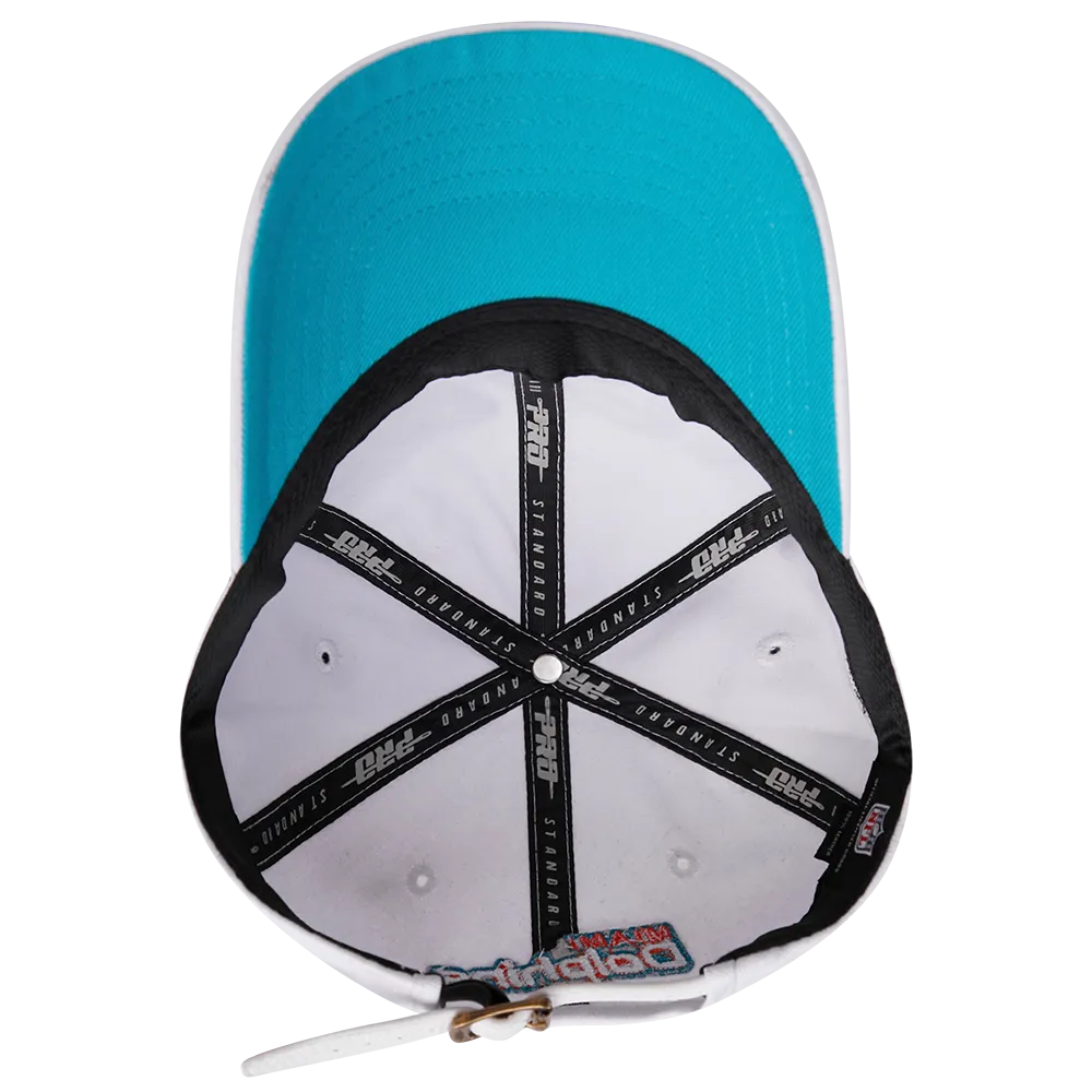NFL MIAMI DOLPHINS MASHUP UNISEX DAD HAT (WHITE)