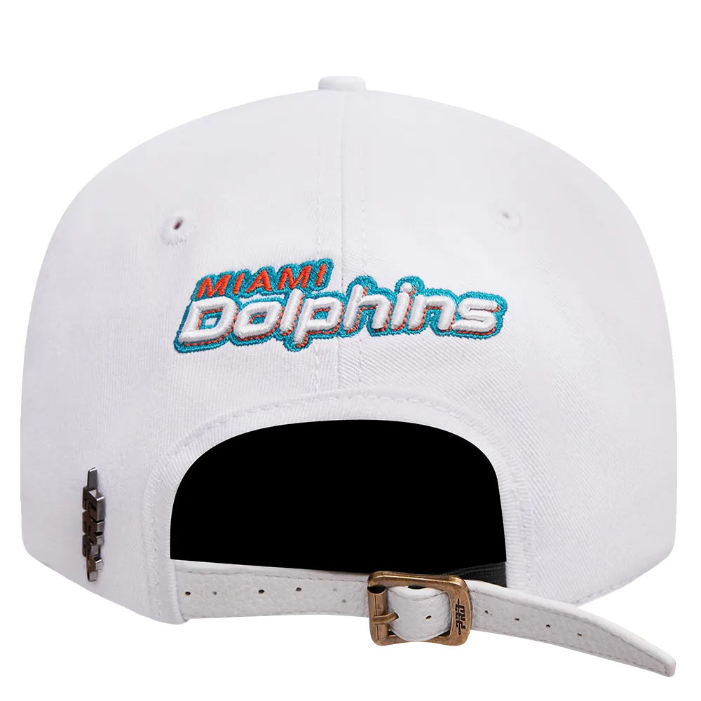 NFL MIAMI DOLPHINS MASHUP UNISEX DAD HAT (WHITE)