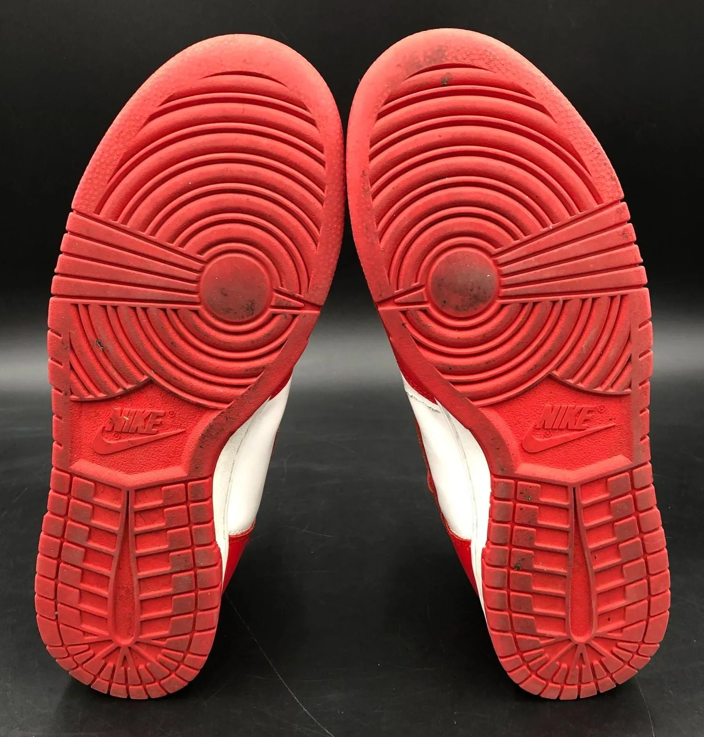 Nike Dunk High Men's 'Championship Red' & White Sneakers - Size 10.5 ( COA)