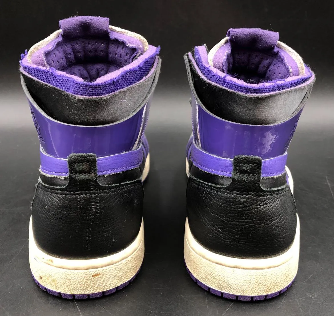 Nike Jordan 1 Zoom Comfort 'Court Purple Patent' Women's Sneakers - Sz 7 ( COA)