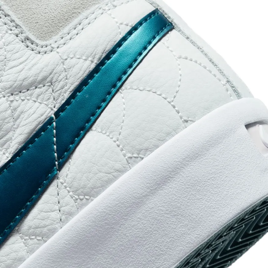 Nike SB Eric Koston Blazer Mid Skateboard Shoe - Summit White/Night Shade-White