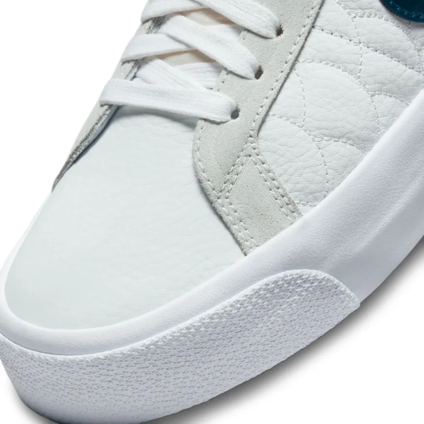 Nike SB Eric Koston Blazer Mid Skateboard Shoe - Summit White/Night Shade-White