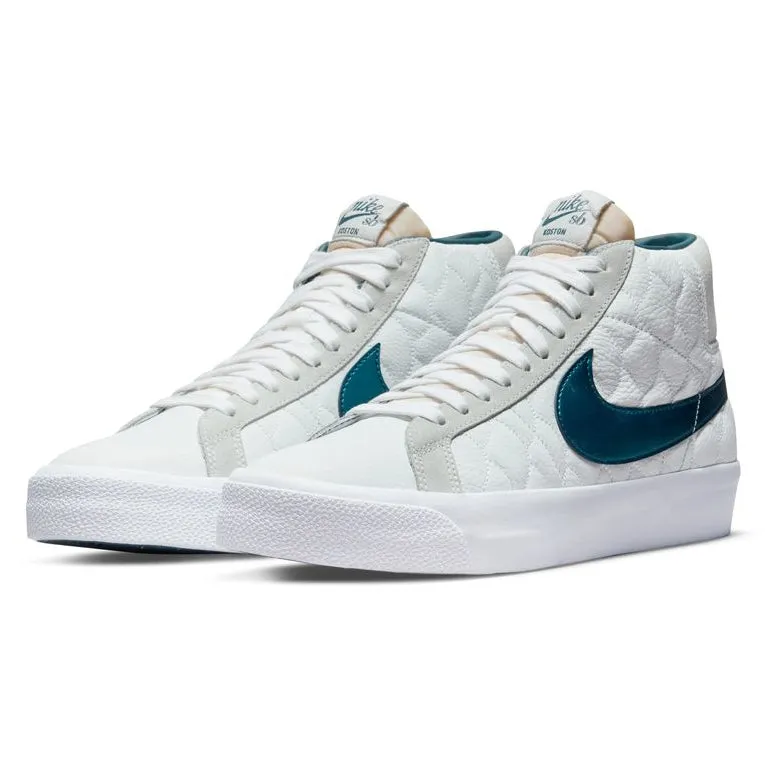 Nike SB Eric Koston Blazer Mid Skateboard Shoe - Summit White/Night Shade-White