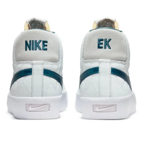 Nike SB Eric Koston Blazer Mid Skateboard Shoe - Summit White/Night Shade-White