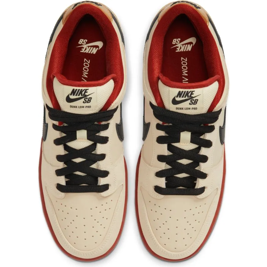 Nike SB Hennessy Dunk Low Pro Skate Shoe - Muslin/Black-Muslin-Rugged Orange