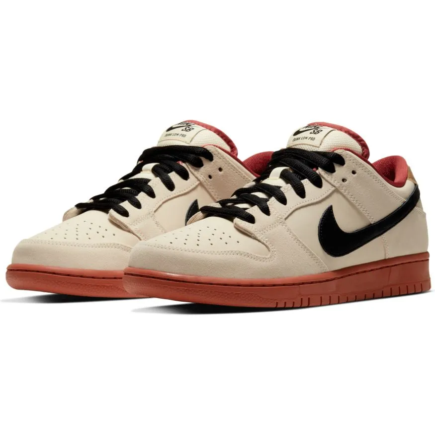 Nike SB Hennessy Dunk Low Pro Skate Shoe - Muslin/Black-Muslin-Rugged Orange