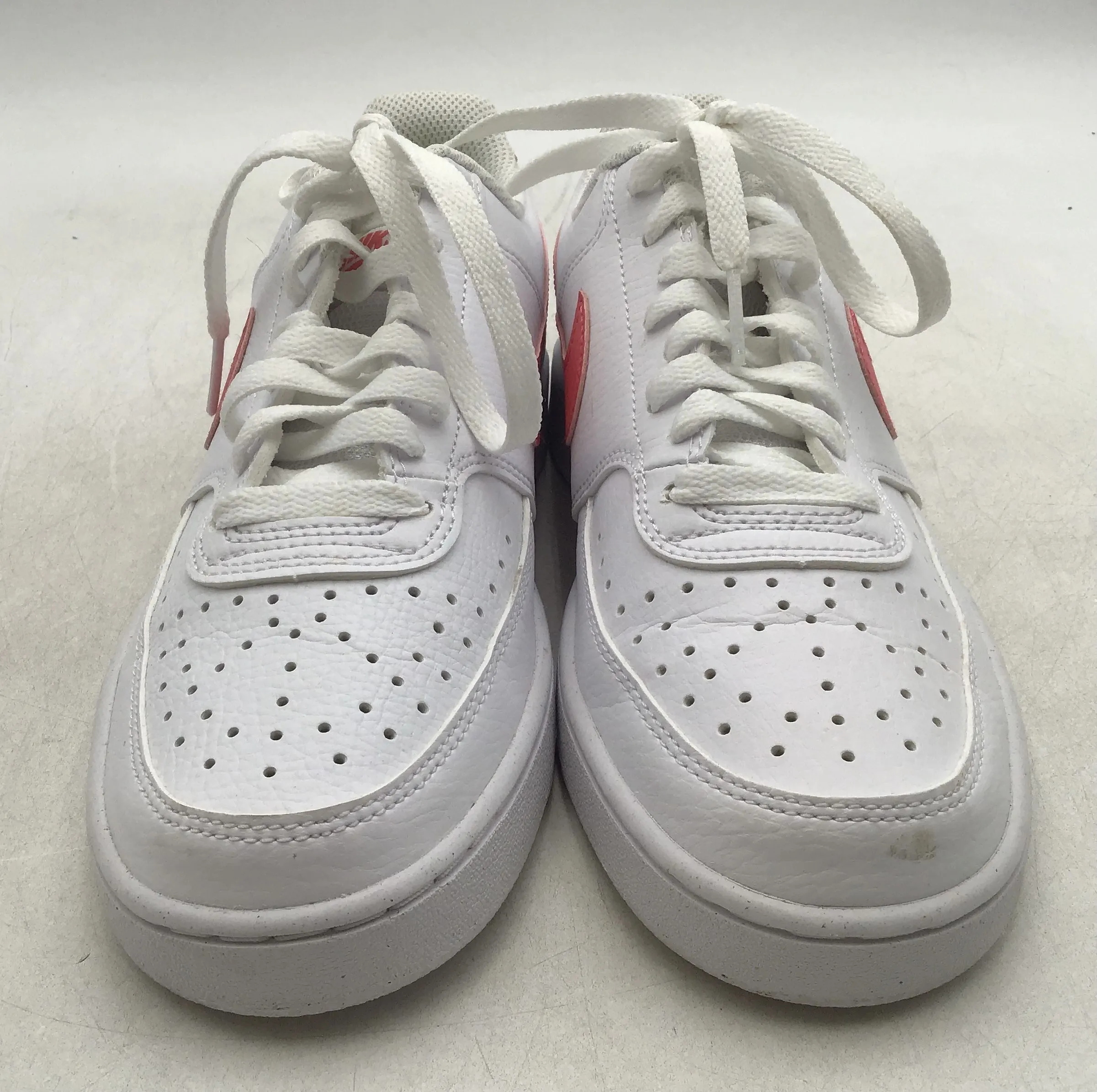 Nike Women's Court Vision Low DR9885-101 White Lace-Up Athletic Shoes - Size 8