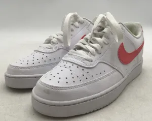 Nike Women's Court Vision Low DR9885-101 White Lace-Up Athletic Shoes - Size 8