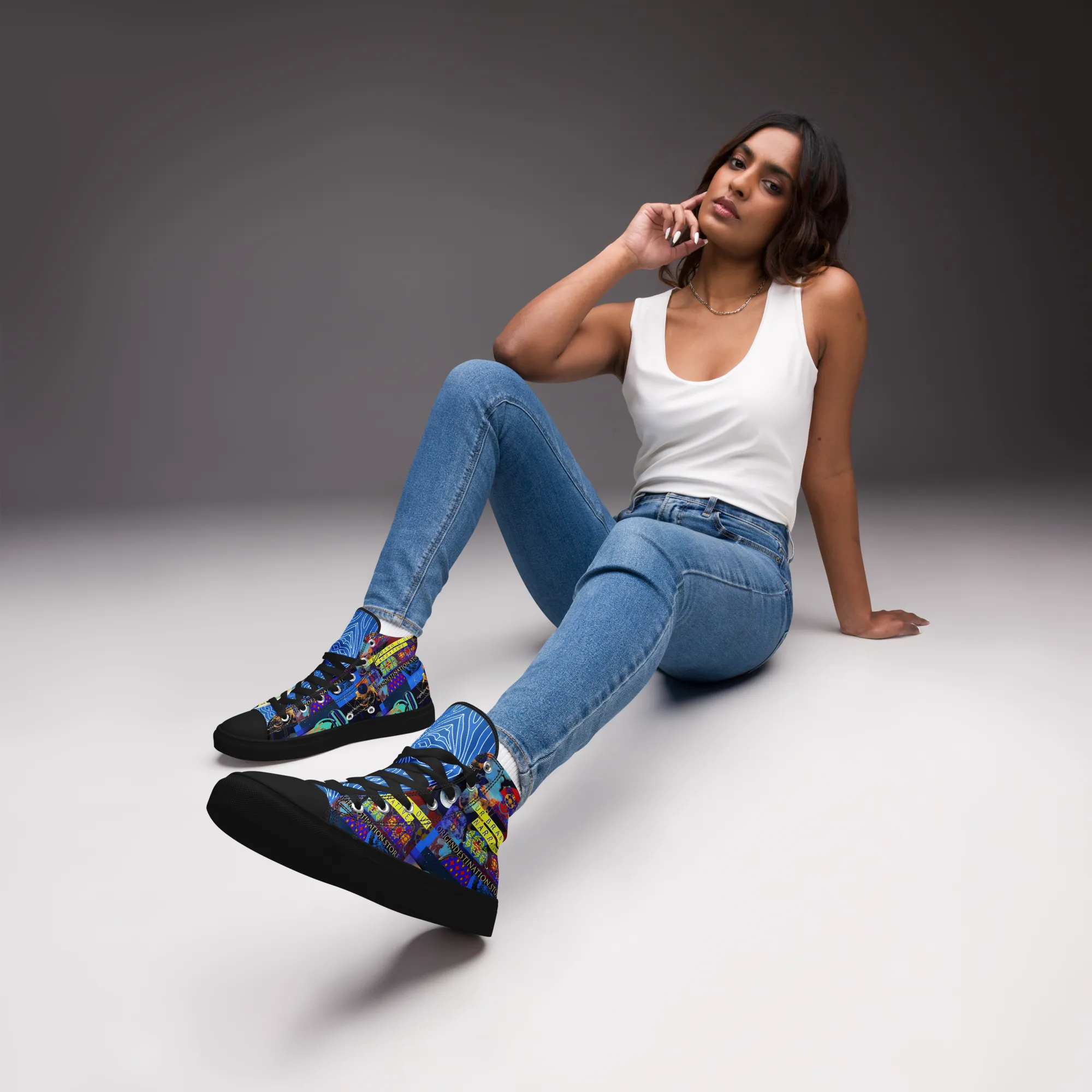 OD SIG news Women’s high top canvas shoes OP7