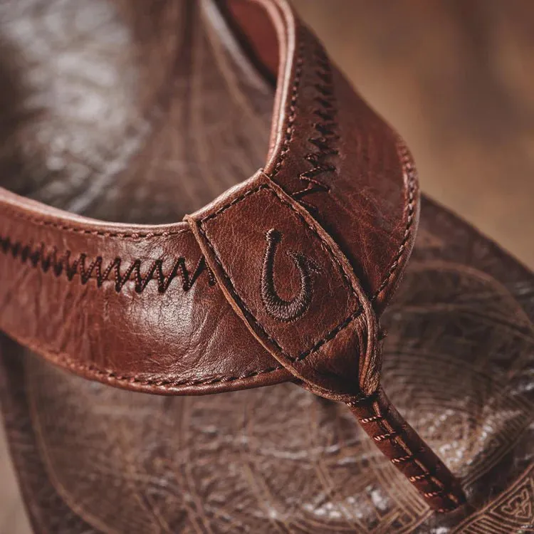 Olukai Men's Hiapo - Rum/Dark Wood
