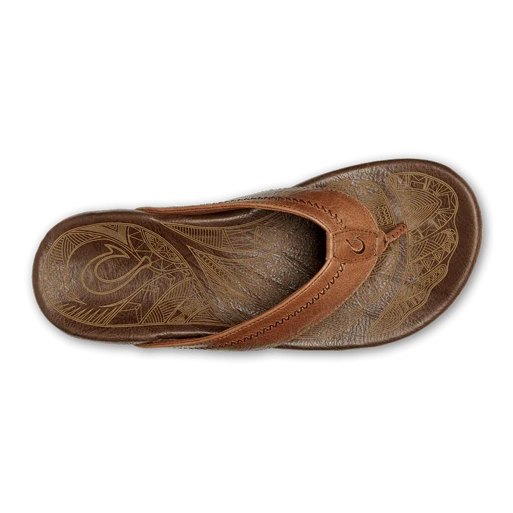 Olukai Men's Hiapo - Rum/Dark Wood