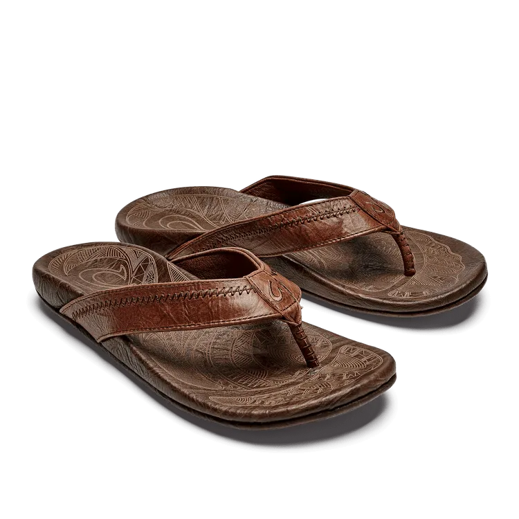 Olukai Men's Hiapo - Rum/Dark Wood