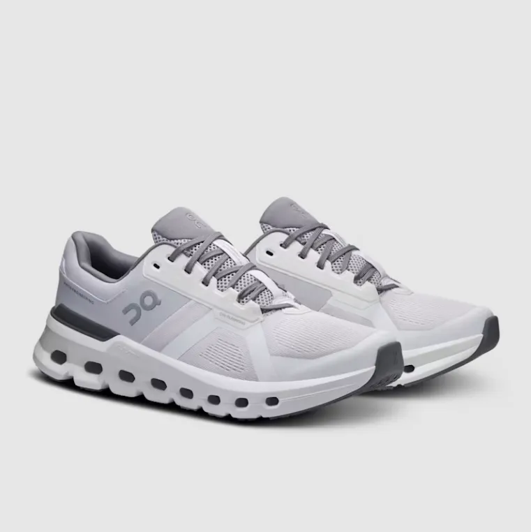 On Men's Cloudrunner 2 Shoes - Frost / White