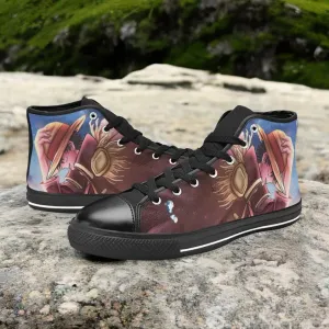 One Piece Straw Hat Monkey D Luffy Shoes High Top Sneakers for Kids and Adults