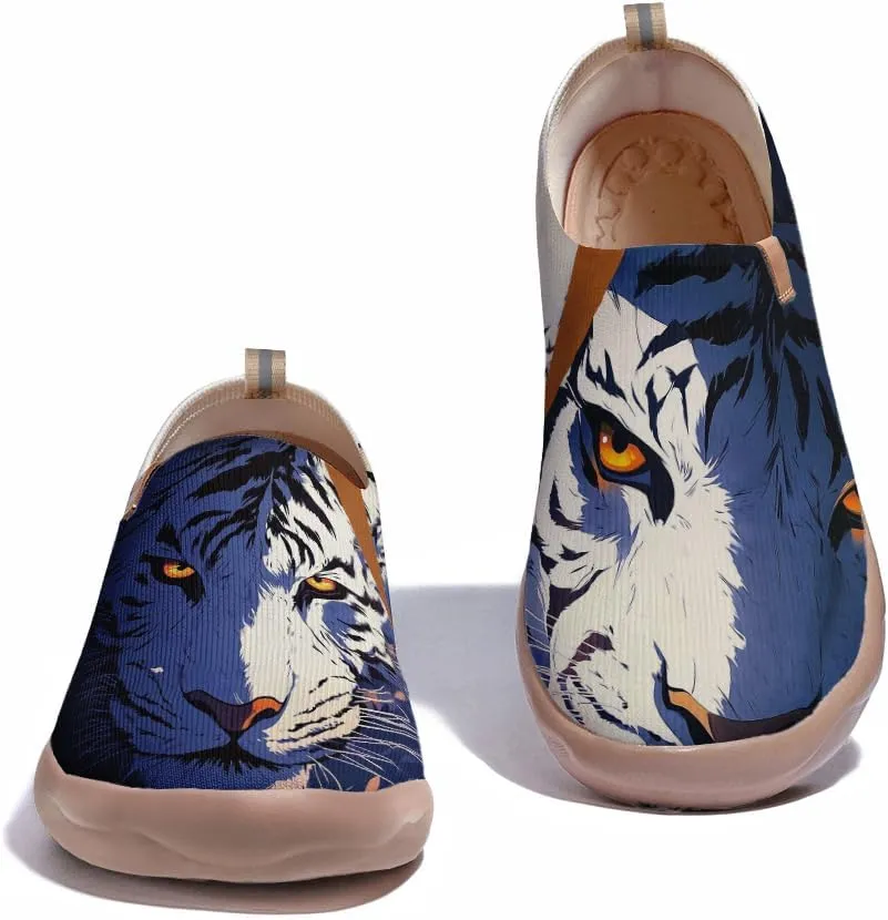 Onehorse Footwear for Womens Comfortable Loafers Painted Travel Shoes Casual Breathable Slip-Ons
