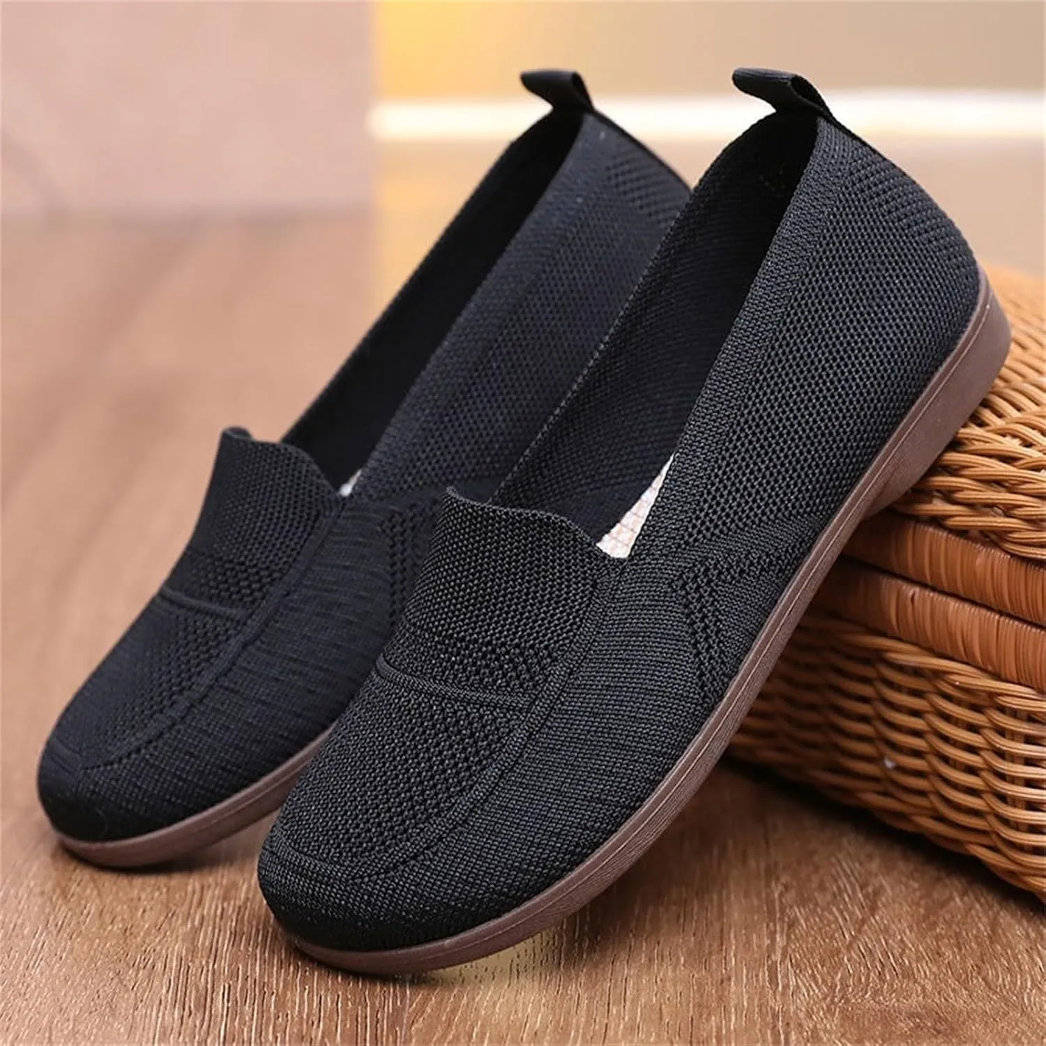 Orthopedic Shoes for Women Slip On Walking Shoes with Arch Support Breathable Running Sneakers Comfortable