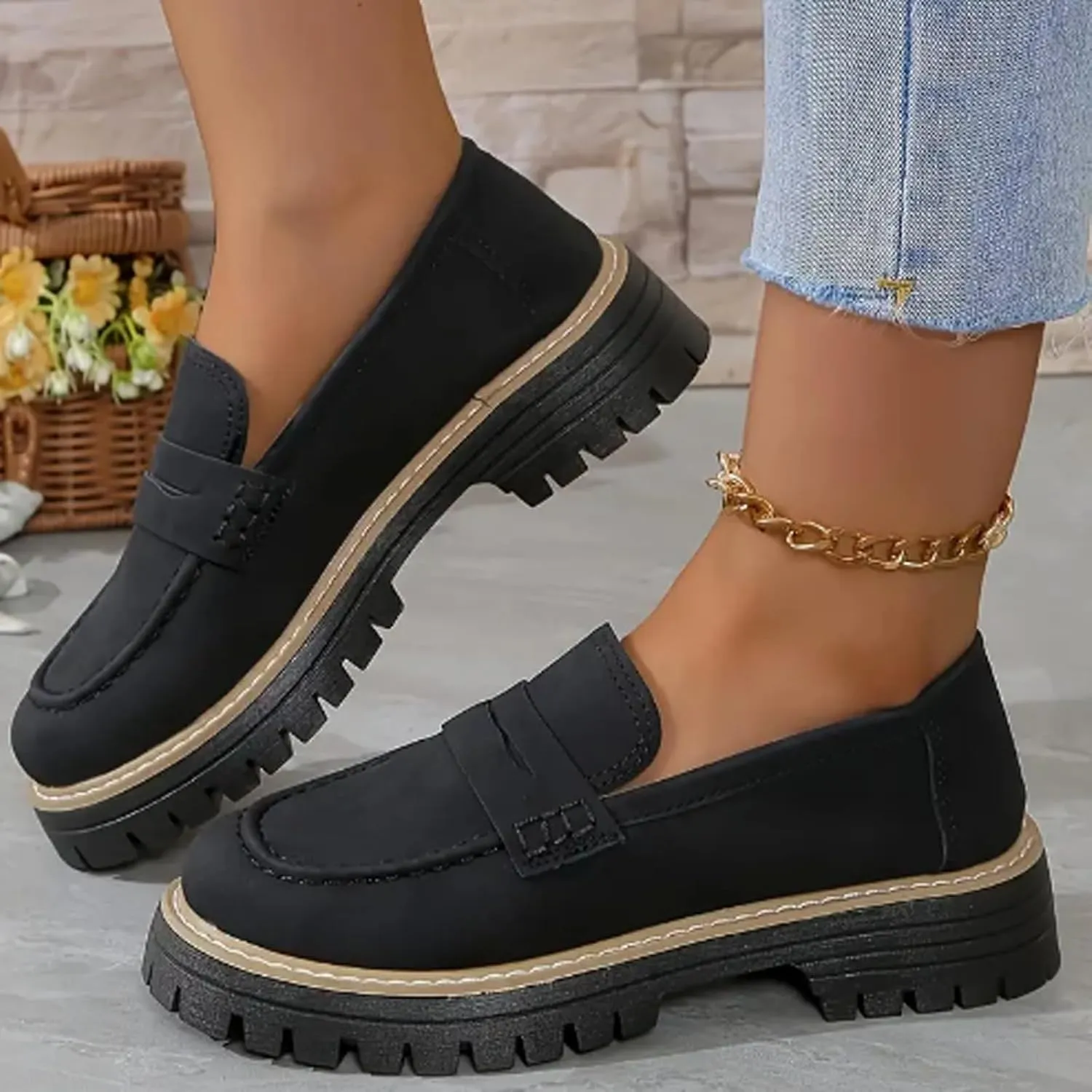 Orthoture Womens Shoes, Orthoture-Orthopedic Platform Loafers, Womens Loafers Comfortable Orthopedic Shoes for Women