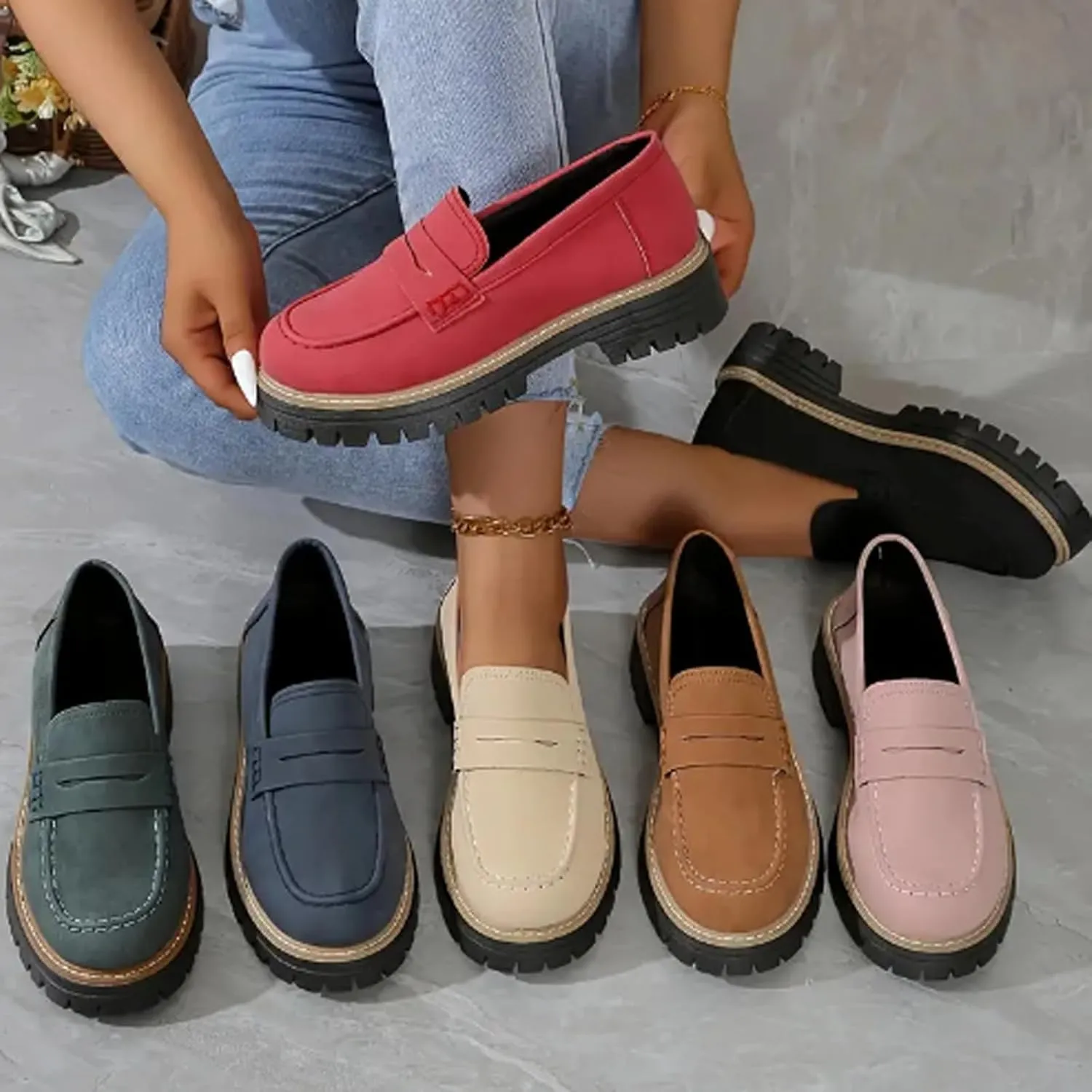 Orthoture Womens Shoes, Orthoture-Orthopedic Platform Loafers, Womens Loafers Comfortable Orthopedic Shoes for Women
