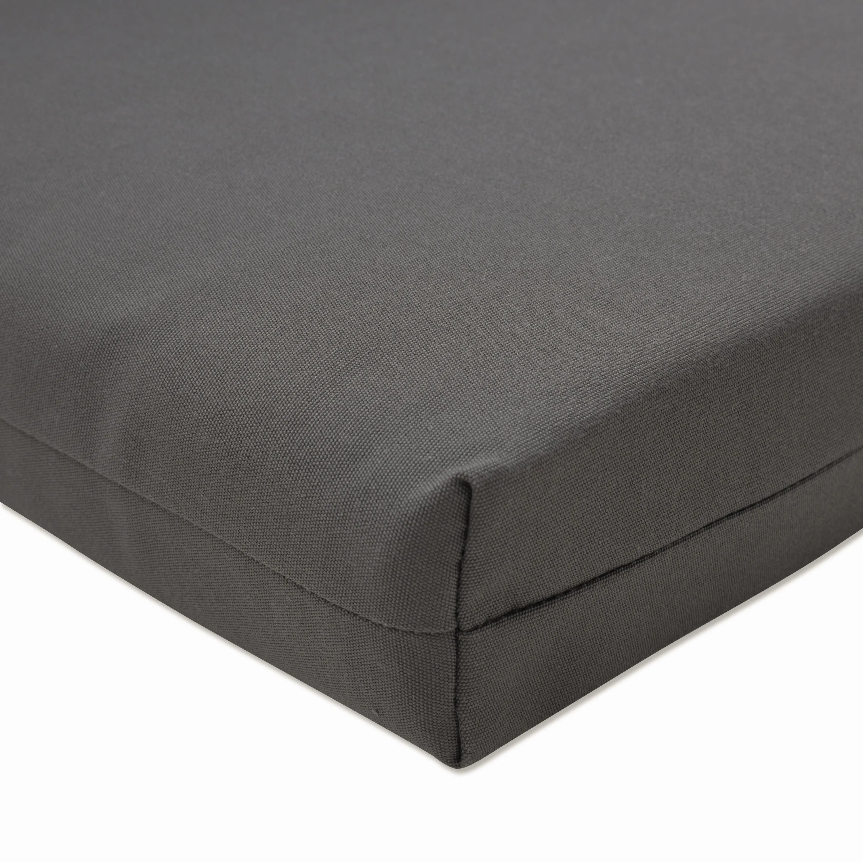 Outdoor/Indoor Fortress Canvas Charcoal Chaise Lounge Cushion 80x23x3
