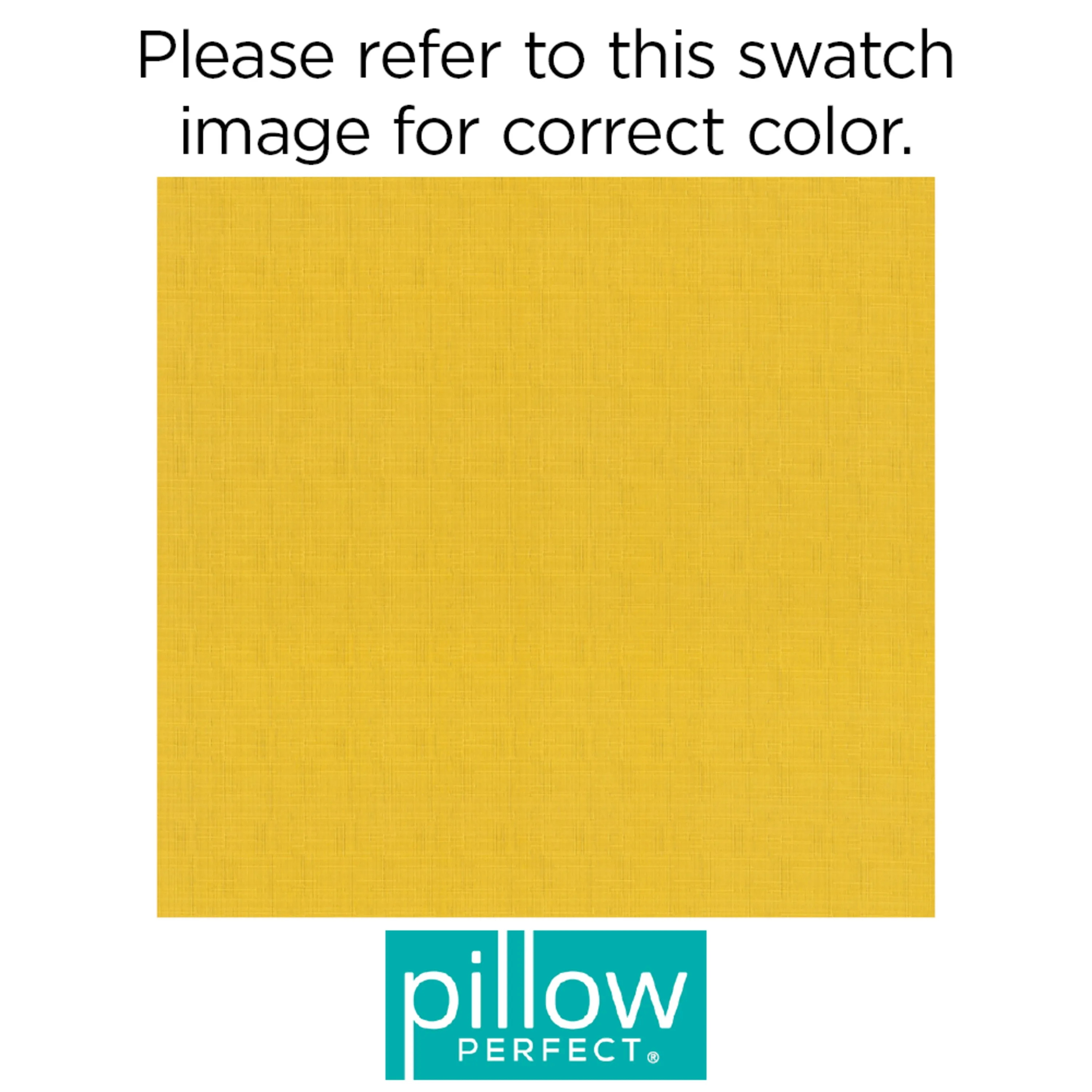 Outdoor/Indoor Fresco Solids Yellow Rounded Corners Chair Cushion