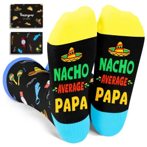 Papa Gifts Fathers Day, Papa Birthday Gifts, Funny Gifts For Dad From Daughter Son, Papa Socks Fathers Day Socks For Dad