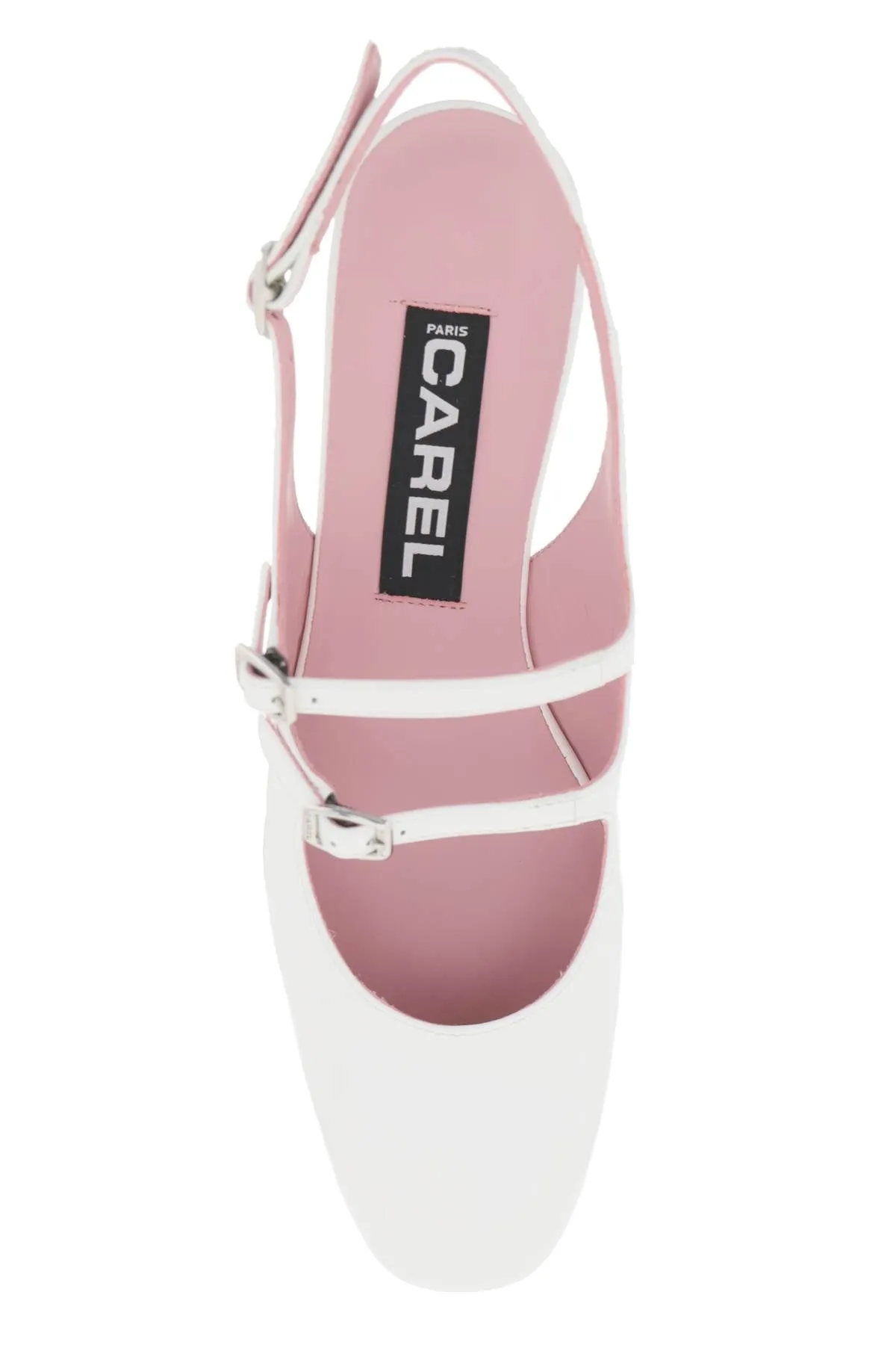 patent leather pêche slingback mary jane PECHE BLANC