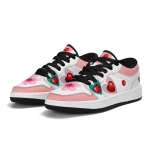 Pink Floral | Custom Kids Shoes | Shoe Zero