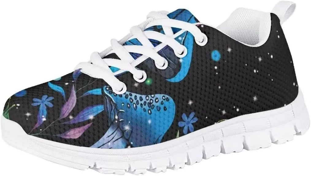 Pinupub Kids Lace-up Sneakers Novelty Print Running Walking Basketball Casual Tennis Sports Shoes