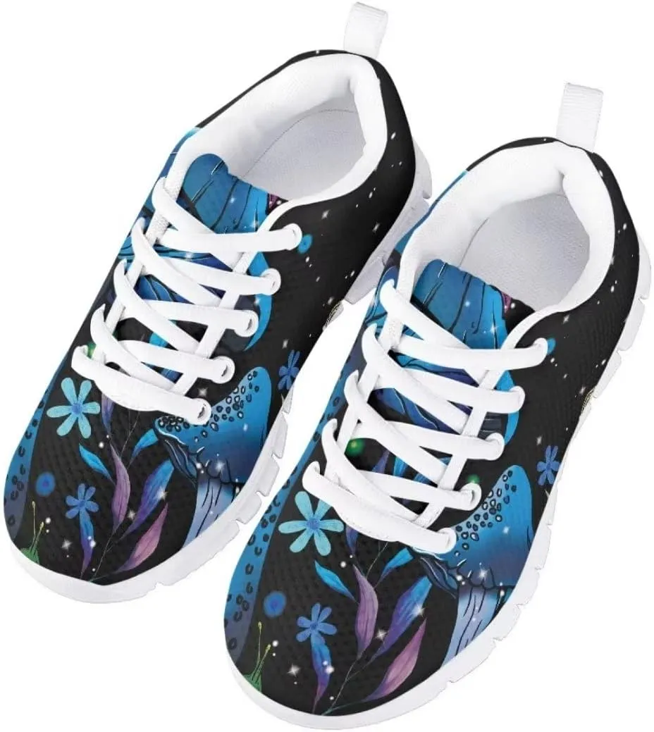 Pinupub Kids Lace-up Sneakers Novelty Print Running Walking Basketball Casual Tennis Sports Shoes