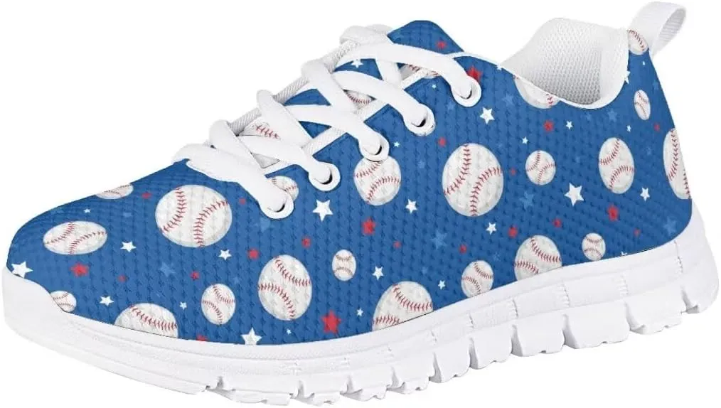 Pinupub Kids Running Shoe for Boys Girls Lace-up Running Tennis Sneakers Casual Sports Shoes