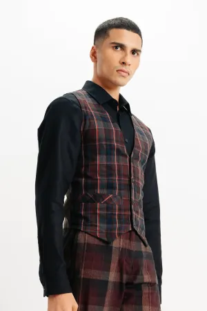 Plaid Men's Vest