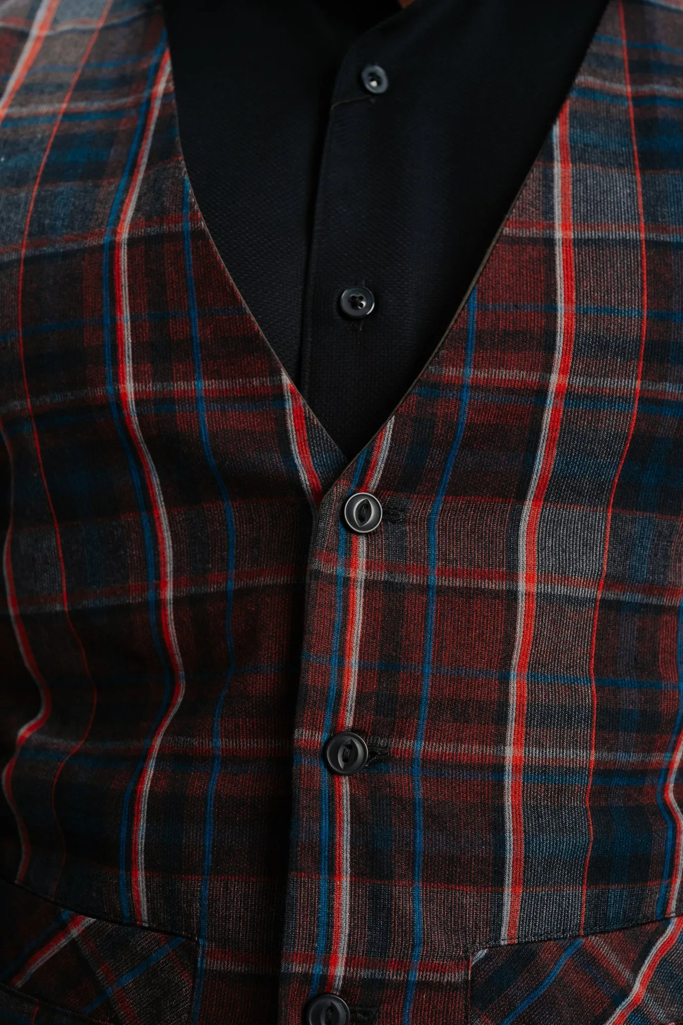 Plaid Men's Vest