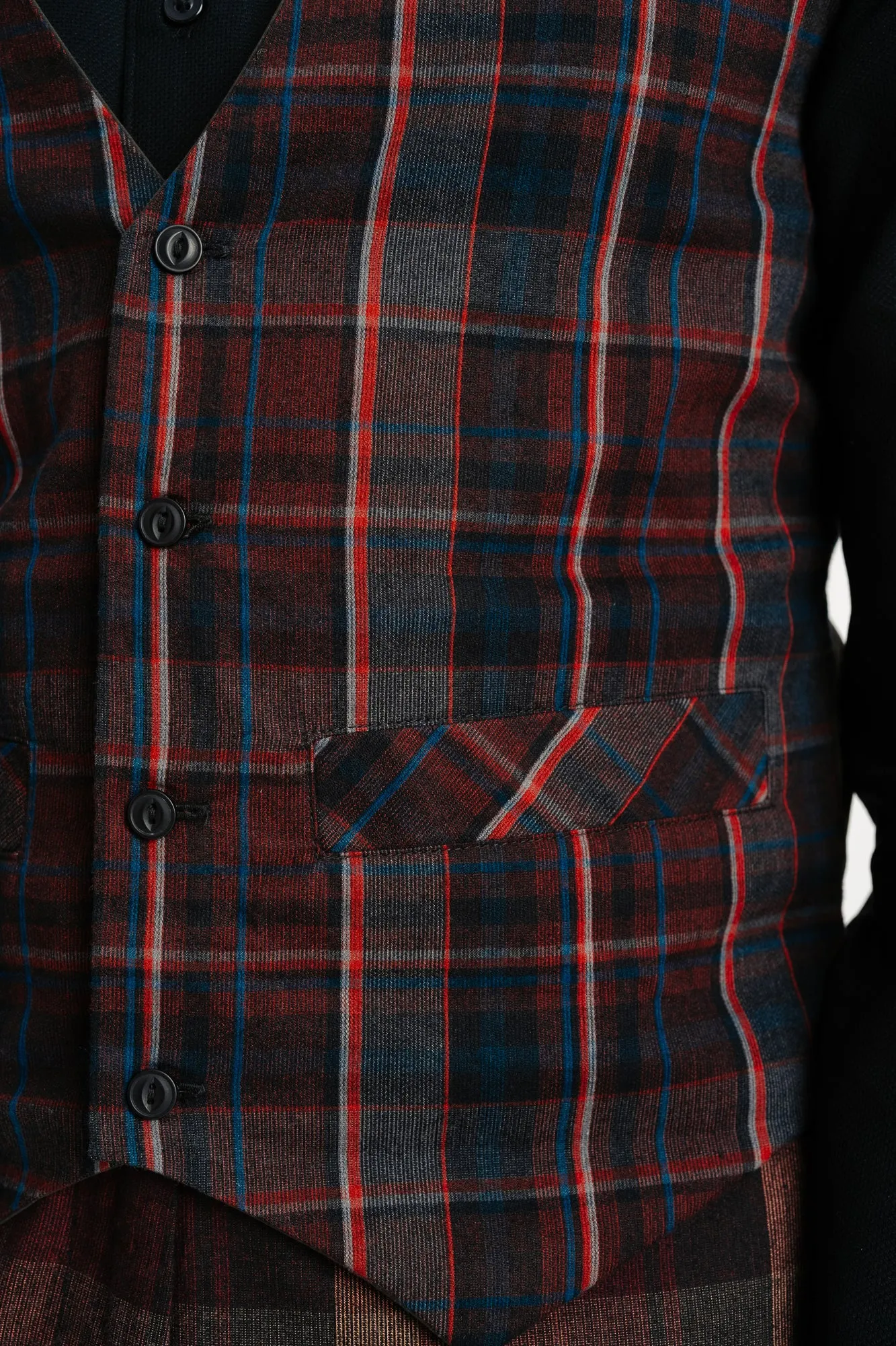 Plaid Men's Vest