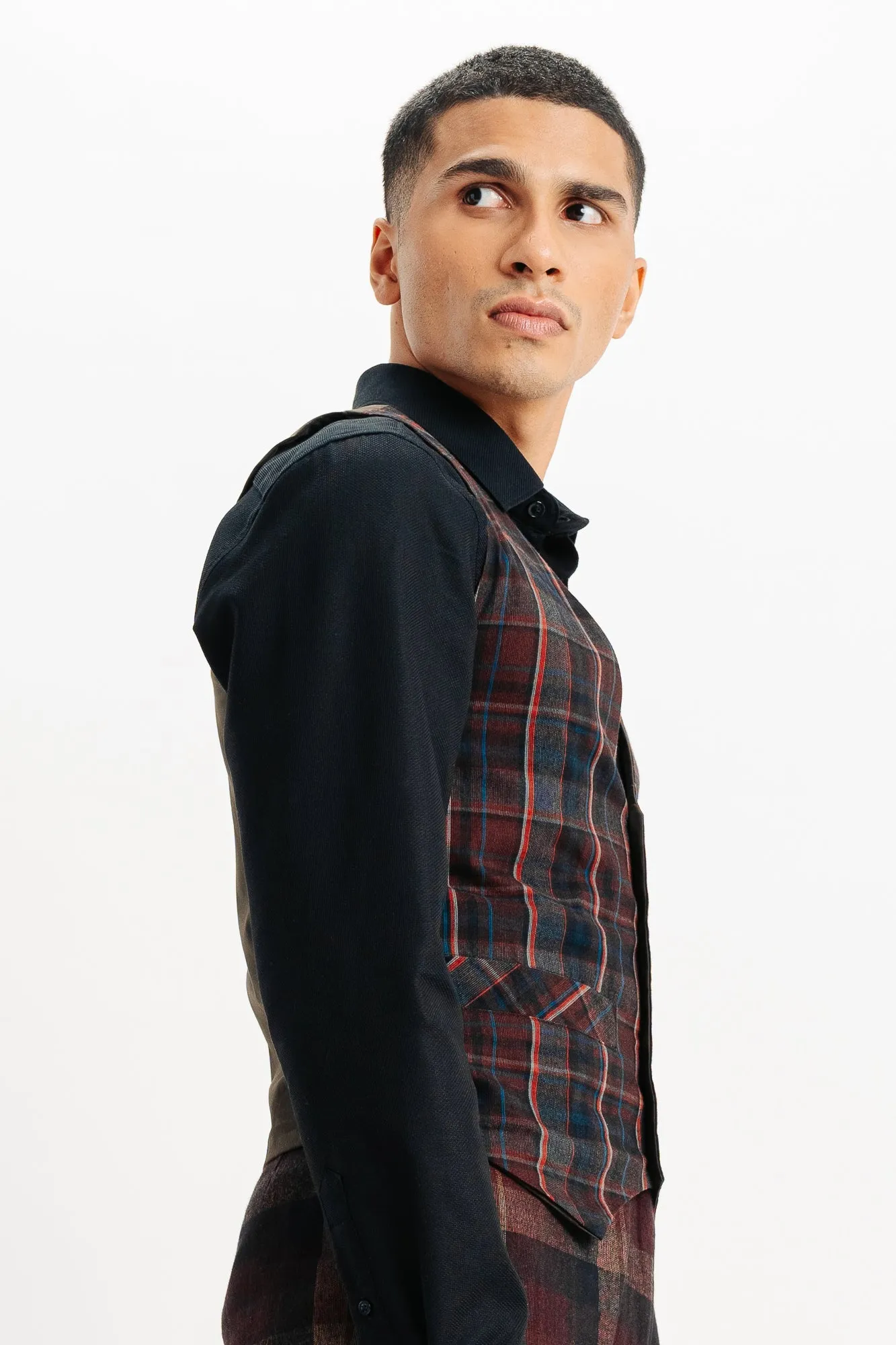 Plaid Men's Vest