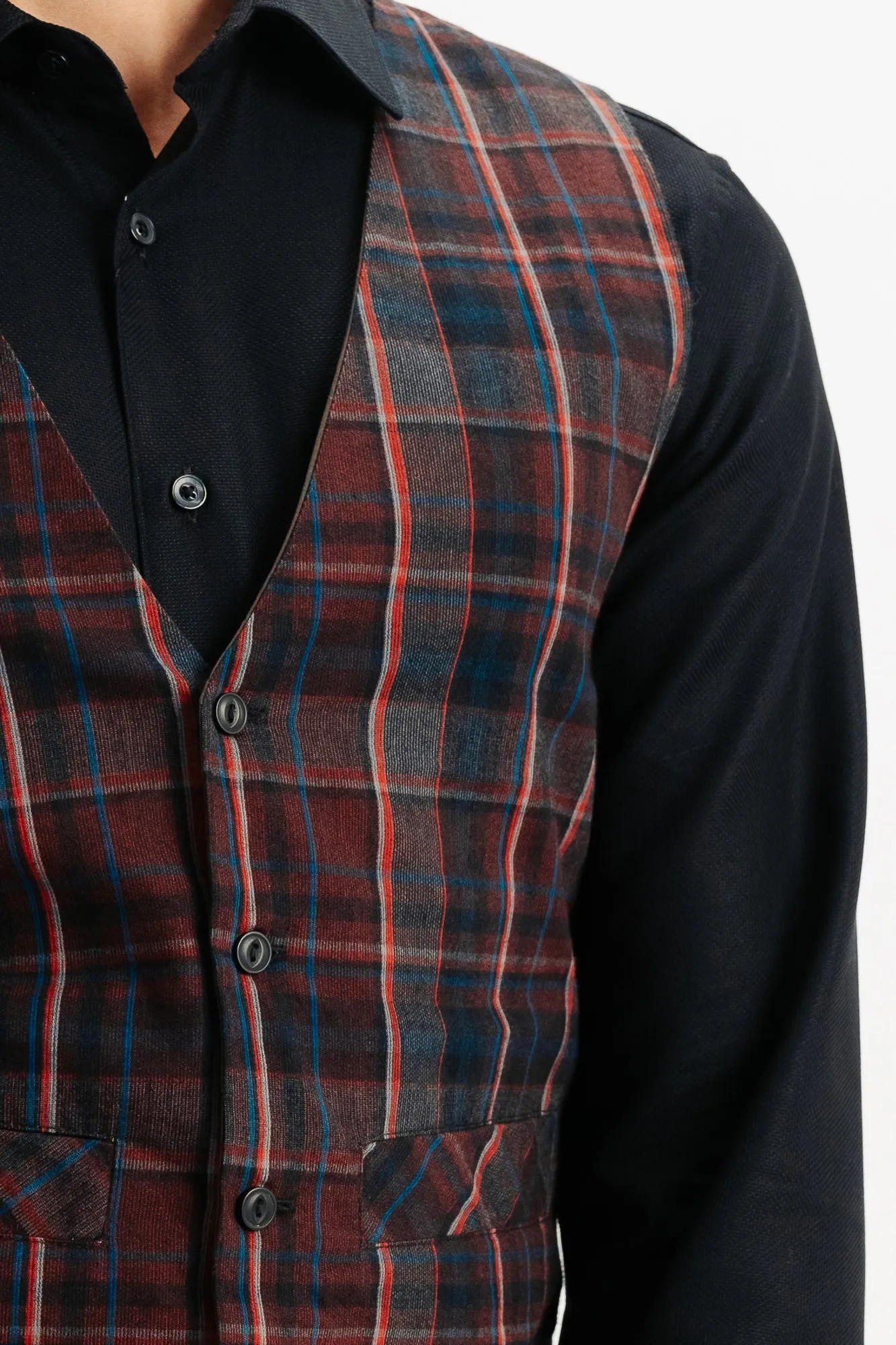 Plaid Men's Vest