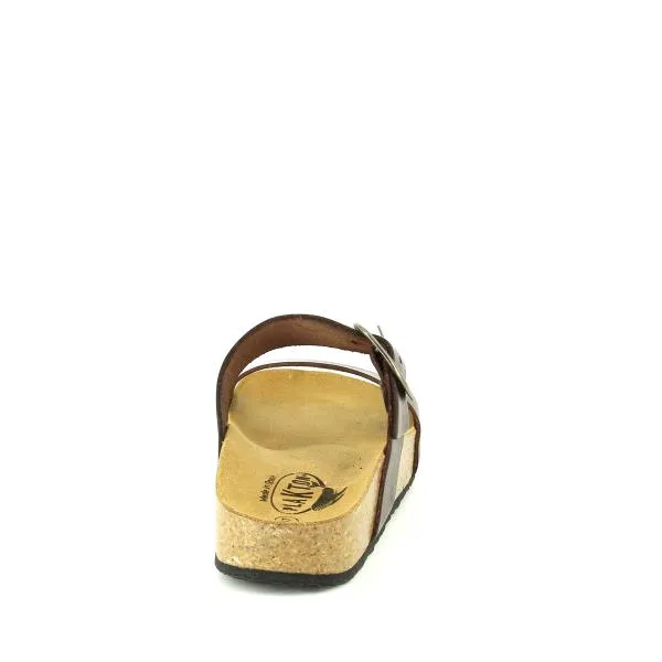 Plakton 343004 Walnut Two Strap Sandals