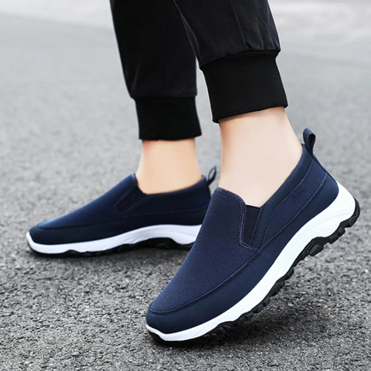 Platform Sneakers for Women Barefoot Shoes Women Mules for Women Flats Slip on Non Slip Low Top Casual Loafers for Women Comfort White Platform Sneakers