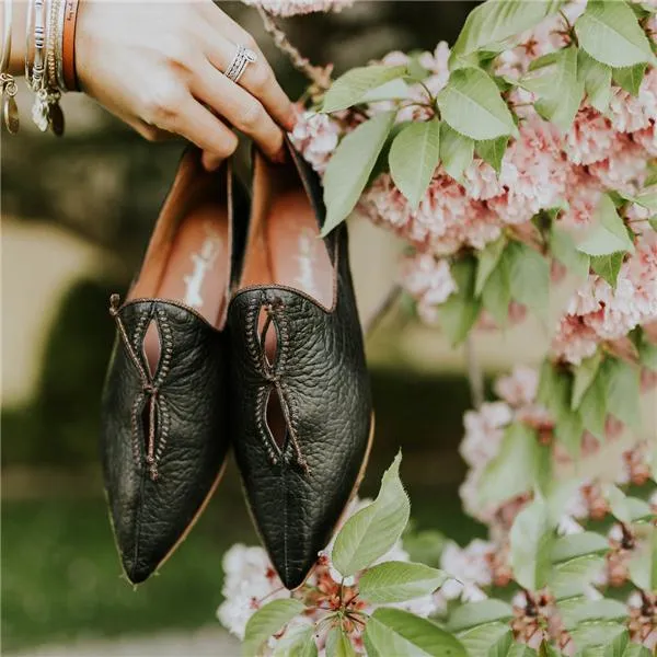Pointed Toe Leather Women's Penny Loafer Casual Flat Shoes
