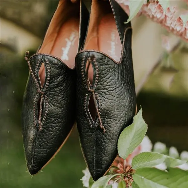 Pointed Toe Leather Women's Penny Loafer Casual Flat Shoes