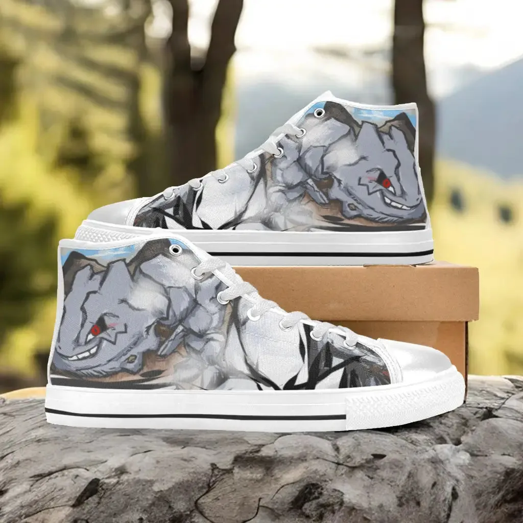 Pokemon Steelix Shoes High Top Sneakers for Kids and Adults