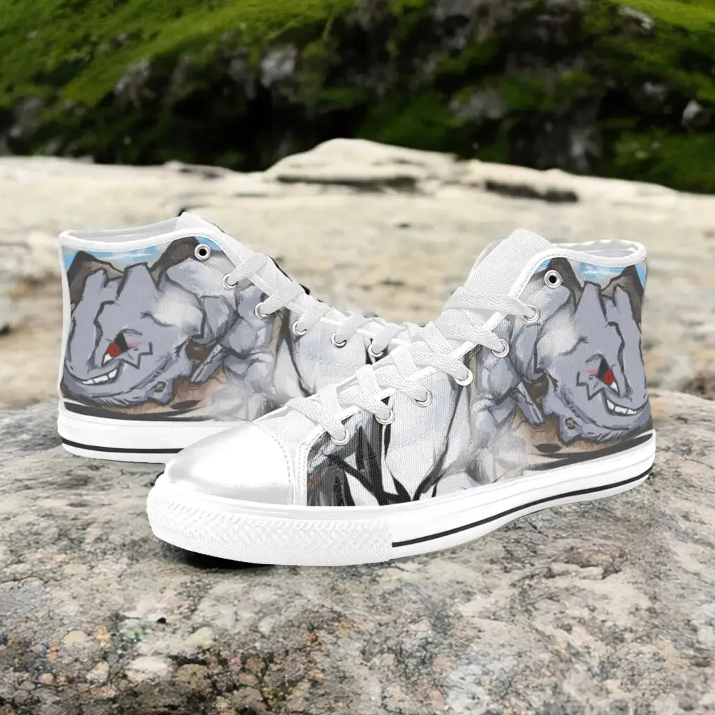 Pokemon Steelix Shoes High Top Sneakers for Kids and Adults