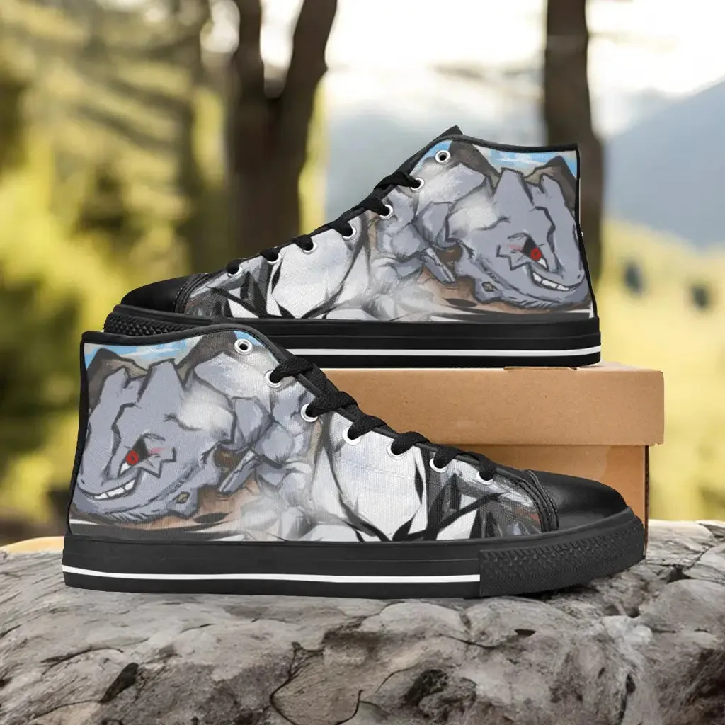 Pokemon Steelix Shoes High Top Sneakers for Kids and Adults