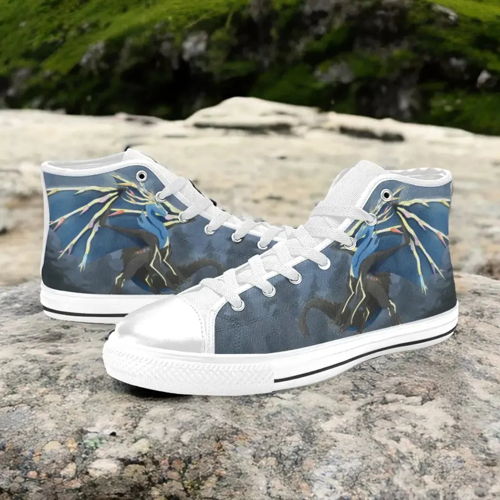 Pokemon Xerneas Shoes High Top Sneakers for Kids and Adults