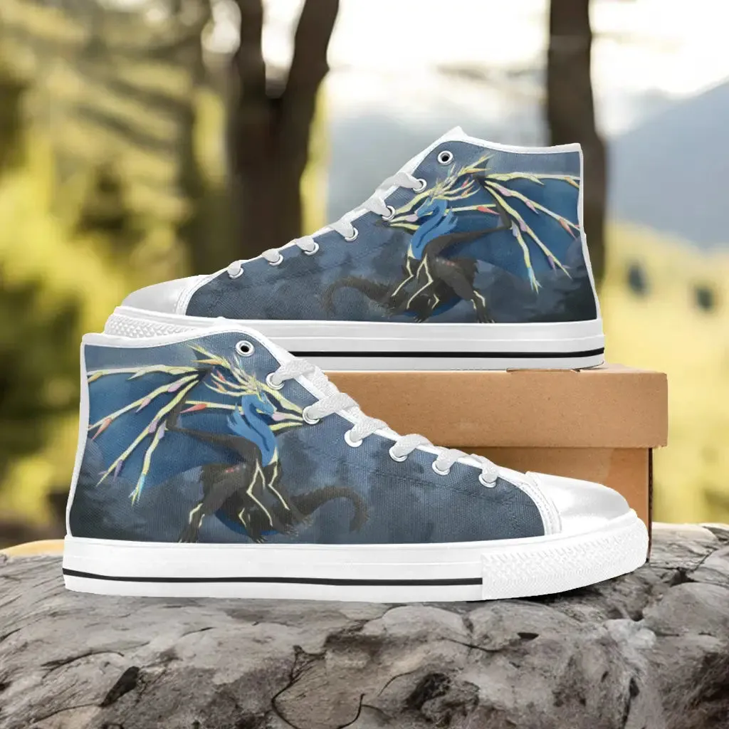 Pokemon Xerneas Shoes High Top Sneakers for Kids and Adults